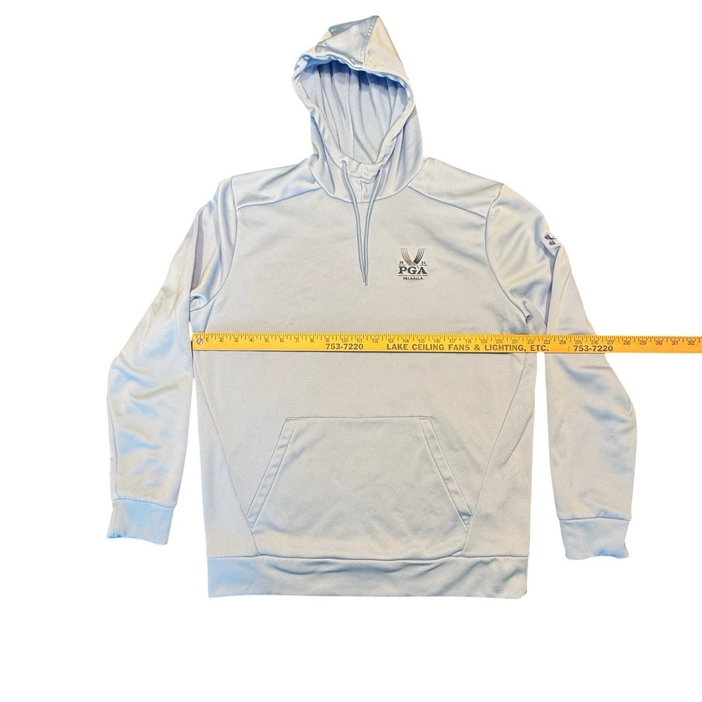 2024 PGA Valhalla Men Medium Under Armor Hoodie Light Blue - Picture 2 of 8